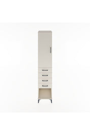 Hyperion Dolap 3 Raflı 4 Çekmeceli Tek Kapaklı 44x44x221 Aytaşı-Aytaşı