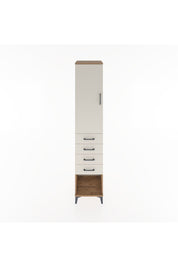 Hyperion Dolap 3 Raflı 4 Çekmeceli Tek Kapaklı 44x44x221 Çam-Aytaşı