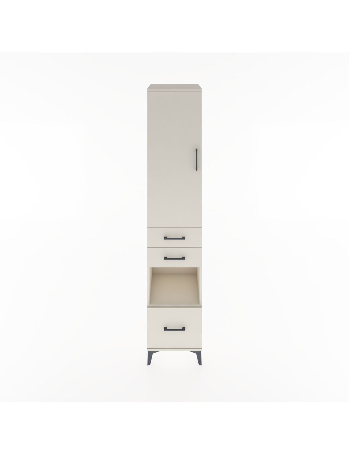 Hyperion Dolap 3 Raflı 3 Çekmeceli Tek Askılı 44x44x221 Aytaşı-Aytaşı