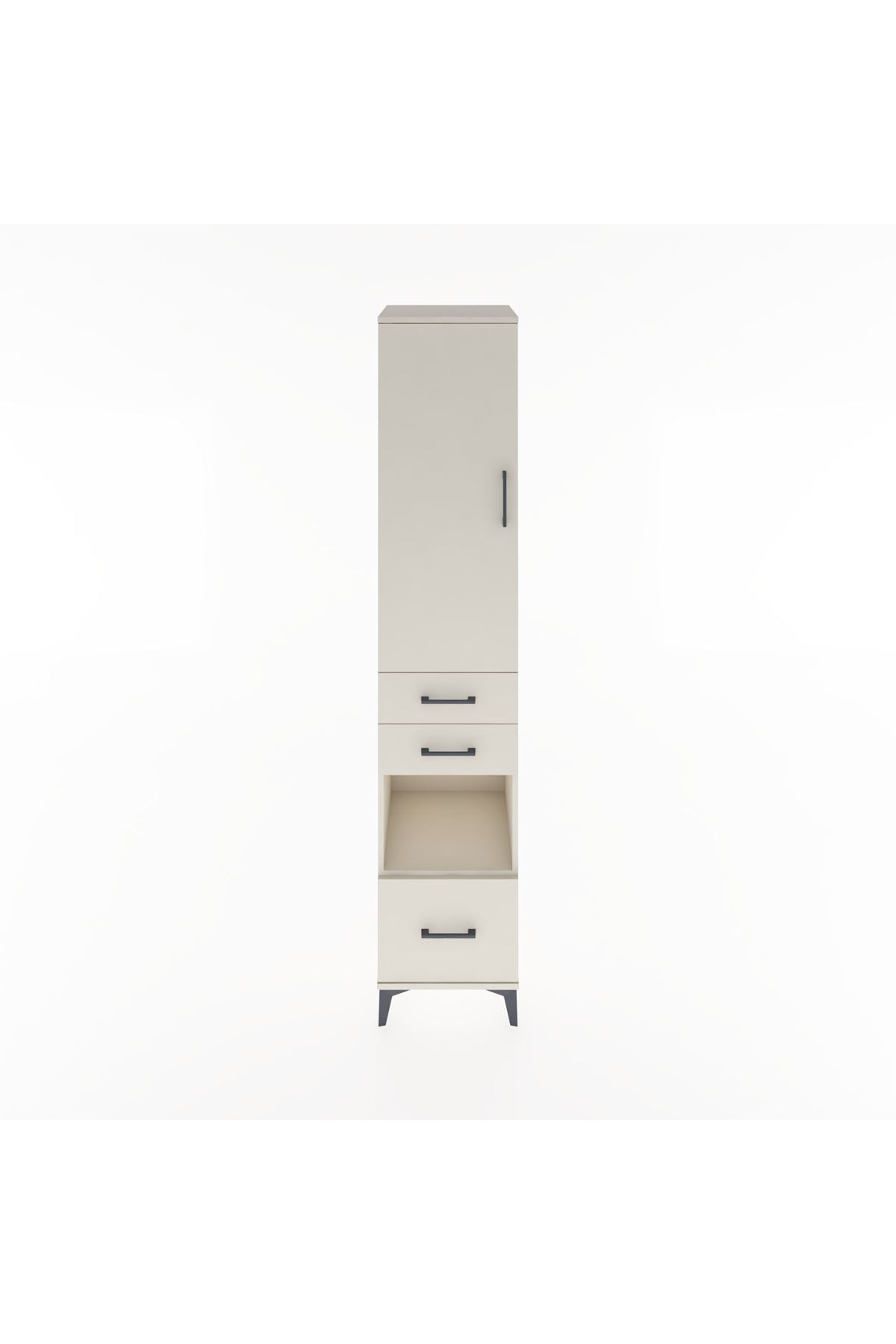 Hyperion Dolap 3 Raflı 3 Çekmeceli Tek Askılı 44x44x221 Aytaşı-Aytaşı