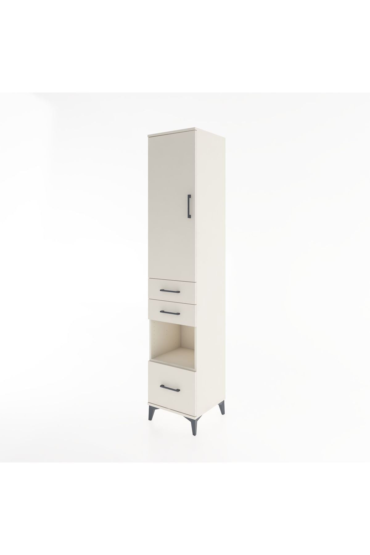 Hyperion Dolap 3 Raflı 3 Çekmeceli Tek Askılı 44x44x221 Aytaşı-Aytaşı