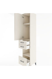 Hyperion Dolap 3 Raflı 3 Çekmeceli Tek Askılı 44x44x221 Aytaşı-Aytaşı