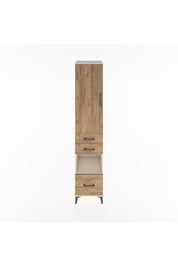 Hyperion Dolap 3 Raflı 3 Çekmeceli Tek Askılı 44x44x221 Aytaşı-Çam