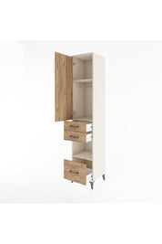 Hyperion Dolap 3 Raflı 3 Çekmeceli Tek Askılı 44x44x221 Aytaşı-Çam