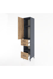 Hyperion Dolap 3 Raflı 3 Çekmeceli Tek Askılı 44x44x221 - S61M161V6B