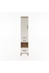 Hyperion Dolap 3 Raflı 3 Çekmeceli Tek Askılı 44x44x221