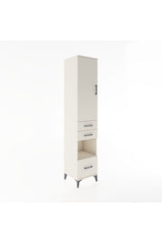 Hyperion Dolap 4 Raflı 3 Çekmeceli Tek Kapaklı 44x44x221 Aytaşı-Aytaşı