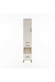 Hyperion Dolap 4 Raflı 3 Çekmeceli Tek Kapaklı 44x44x221 Aytaşı-Aytaşı