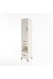 Hyperion Dolap 4 Raflı 3 Çekmeceli Tek Kapaklı 44x44x221 Aytaşı-Aytaşı