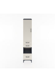 Hyperion Dolap 4 Raflı 3 Çekmeceli Tek Kapaklı 44x44x221 - S61M162V4B