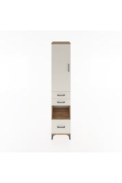 Hyperion Dolap 4 Raflı 3 Çekmeceli Tek Kapaklı 44x44x221 Çam-Aytaşı