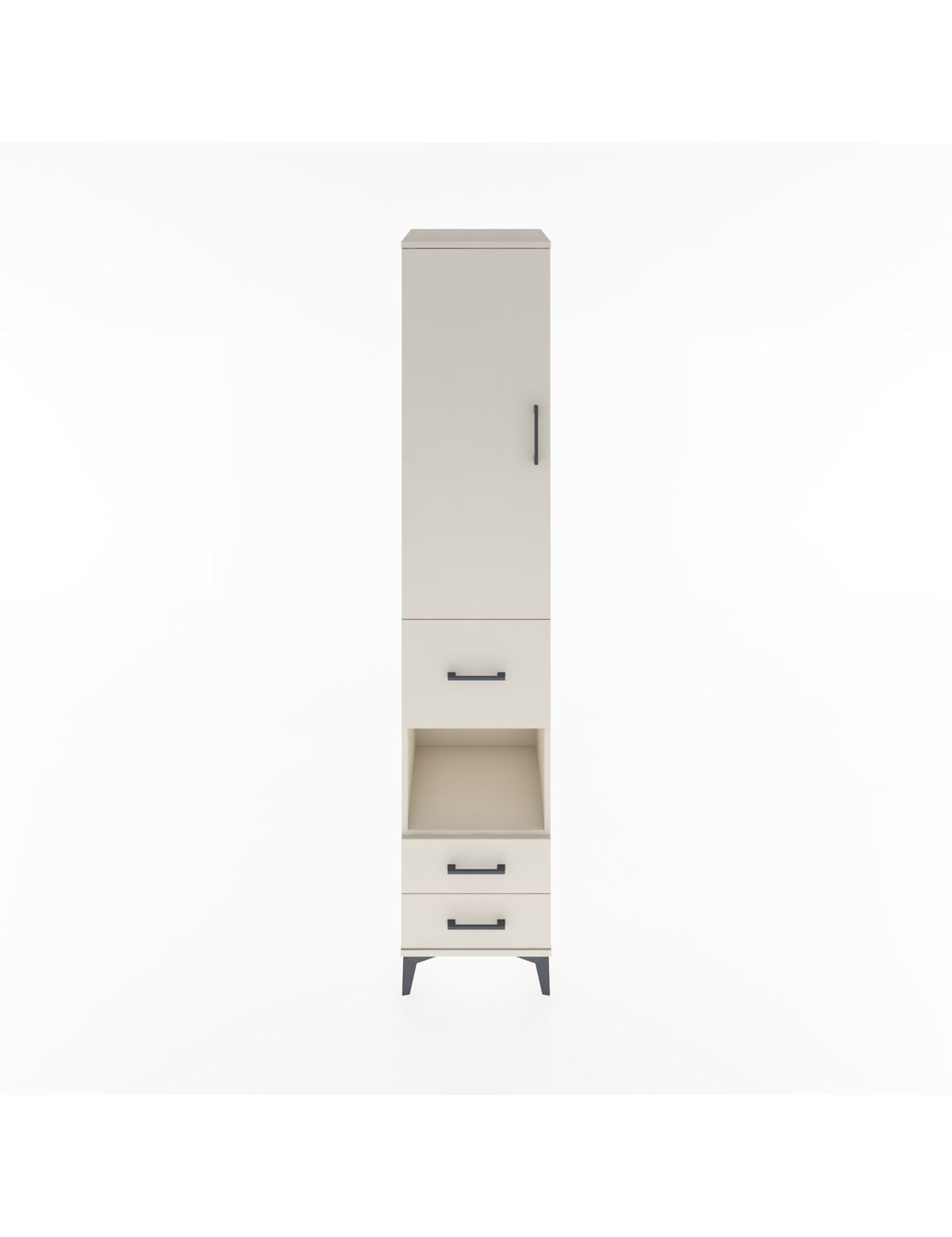 Hyperion Dolap 3 Raflı 3 Çekmeceli Tek Askılı 44x44x221 Aytaşı-Aytaşı