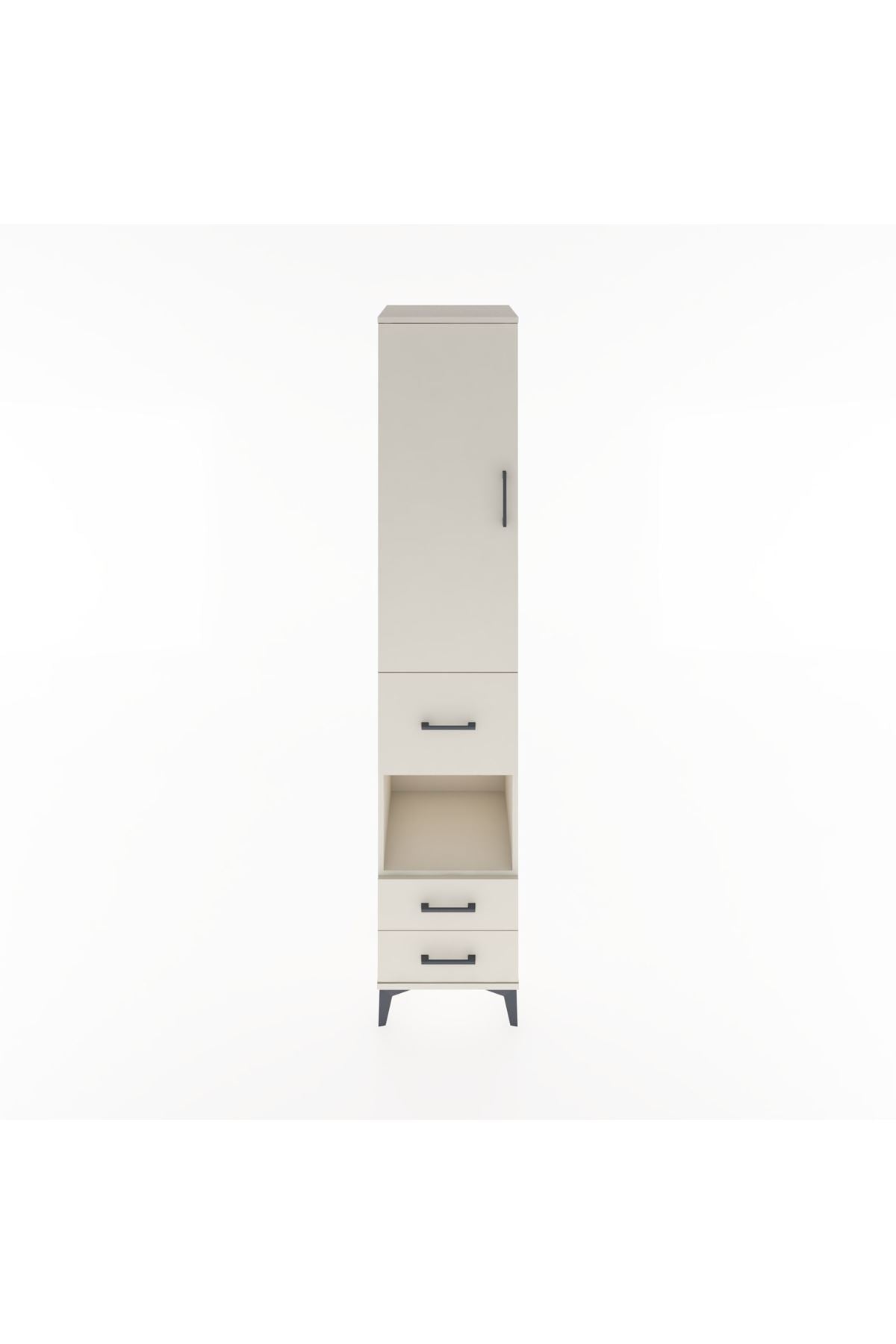 Hyperion Dolap 3 Raflı 3 Çekmeceli Tek Askılı 44x44x221 Aytaşı-Aytaşı