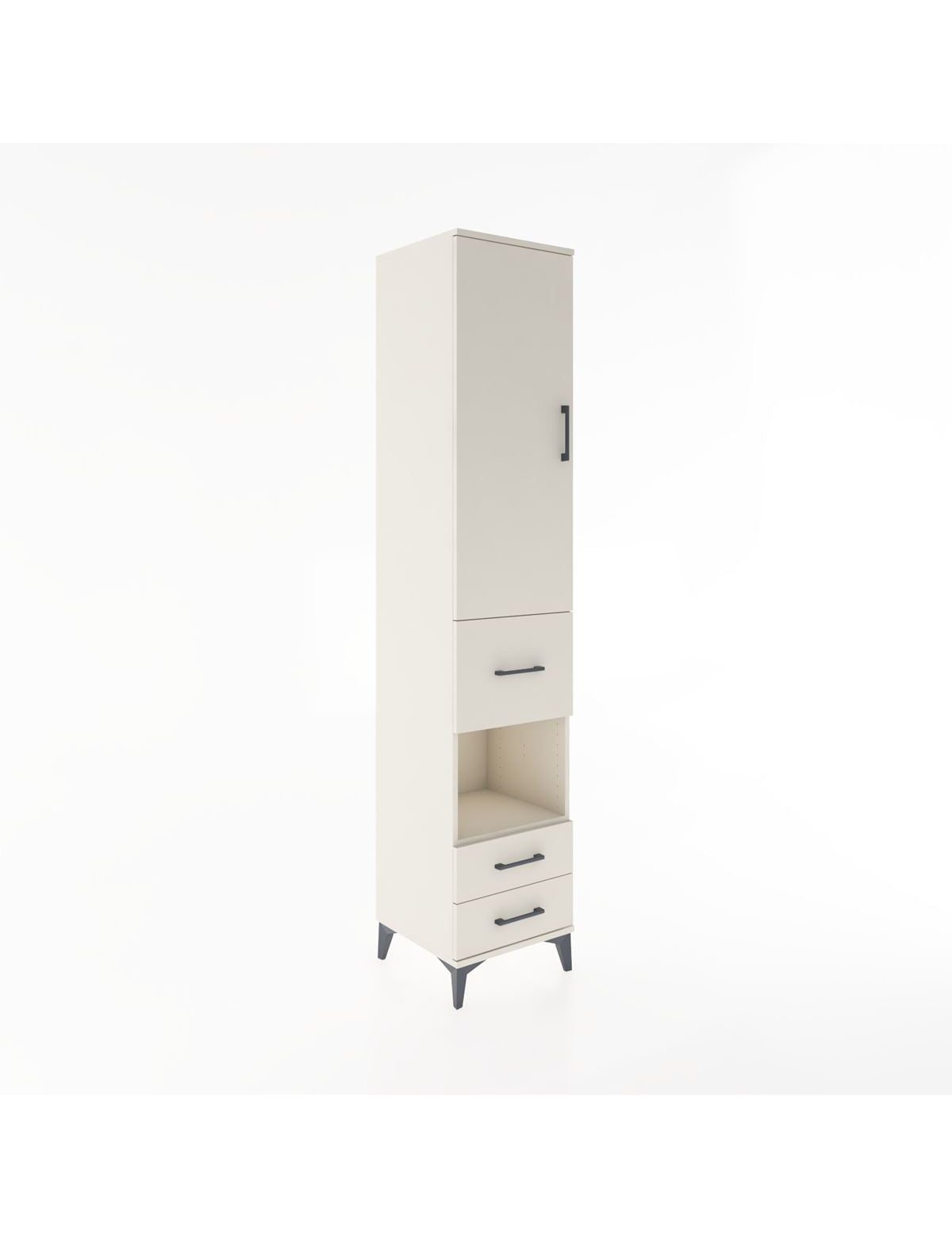 Hyperion Dolap 3 Raflı 3 Çekmeceli Tek Askılı 44x44x221 Aytaşı-Aytaşı