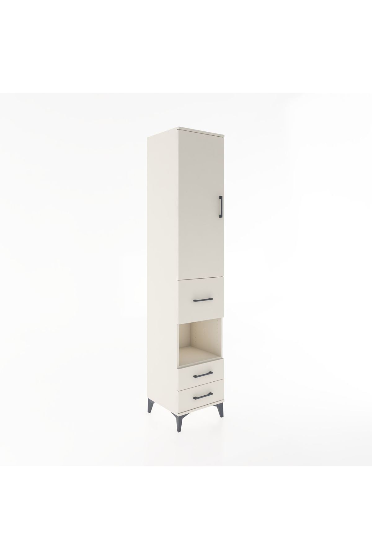 Hyperion Dolap 3 Raflı 3 Çekmeceli Tek Askılı 44x44x221 Aytaşı-Aytaşı