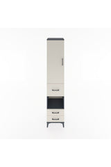 Hyperion Dolap 3 Raflı 3 Çekmeceli Tek Askılı 44x44x221