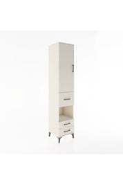 Hyperion Dolap 4 Raflı 3 Çekmeceli Tek Kapaklı 44x44x221 Aytaşı-Aytaşı