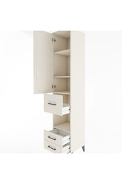 Hyperion Dolap 4 Raflı 3 Çekmeceli Tek Kapaklı 44x44x221 Aytaşı-Aytaşı