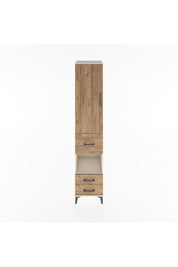 Hyperion Dolap 4 Raflı 3 Çekmeceli Tek Kapaklı 44x44x221 Aytaşı-Çam