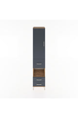 Hyperion Dolap 4 Raflı 3 Çekmeceli Tek Kapaklı 44x44x221