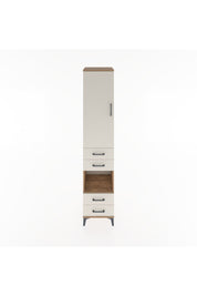 Hyperion Dolap 3 Raflı 4 Çekmeceli Tek Askılı 44x44x221 Çam-Aytaşı