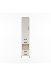 Hyperion Dolap 4 Raflı 4 Çekmeceli Tek Kapaklı 44x44x221 Aytaşı-Aytaşı