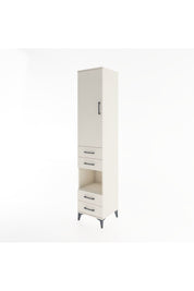 Hyperion Dolap 4 Raflı 4 Çekmeceli Tek Kapaklı 44x44x221 Aytaşı-Aytaşı