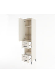 Hyperion Dolap 4 Raflı 4 Çekmeceli Tek Kapaklı 44x44x221 Aytaşı-Aytaşı