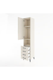 Hyperion Dolap 3 Raflı 4 Çekmeceli Tek Askılı 44x44x221 Aytaşı-Aytaşı