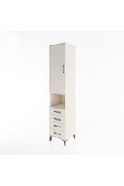 Hyperion Dolap 4 Raflı 4 Çekmeceli Tek Kapaklı 44x44x221 Aytaşı-Aytaşı