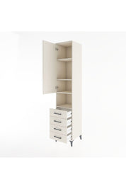 Hyperion Dolap 4 Raflı 4 Çekmeceli Tek Kapaklı 44x44x221 Aytaşı-Aytaşı