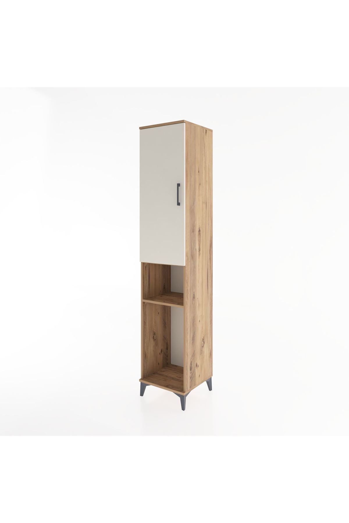 Hyperion Dolap 3 Raflı Tek Kapaklı Tek Askılı 44x44x221 Çam-Aytaşı