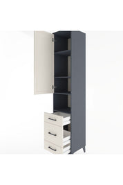 Hyperion Dolap 4 Raflı 3 Çekmeceli Tek Kapaklı 44x44x221 - S61M172V4B