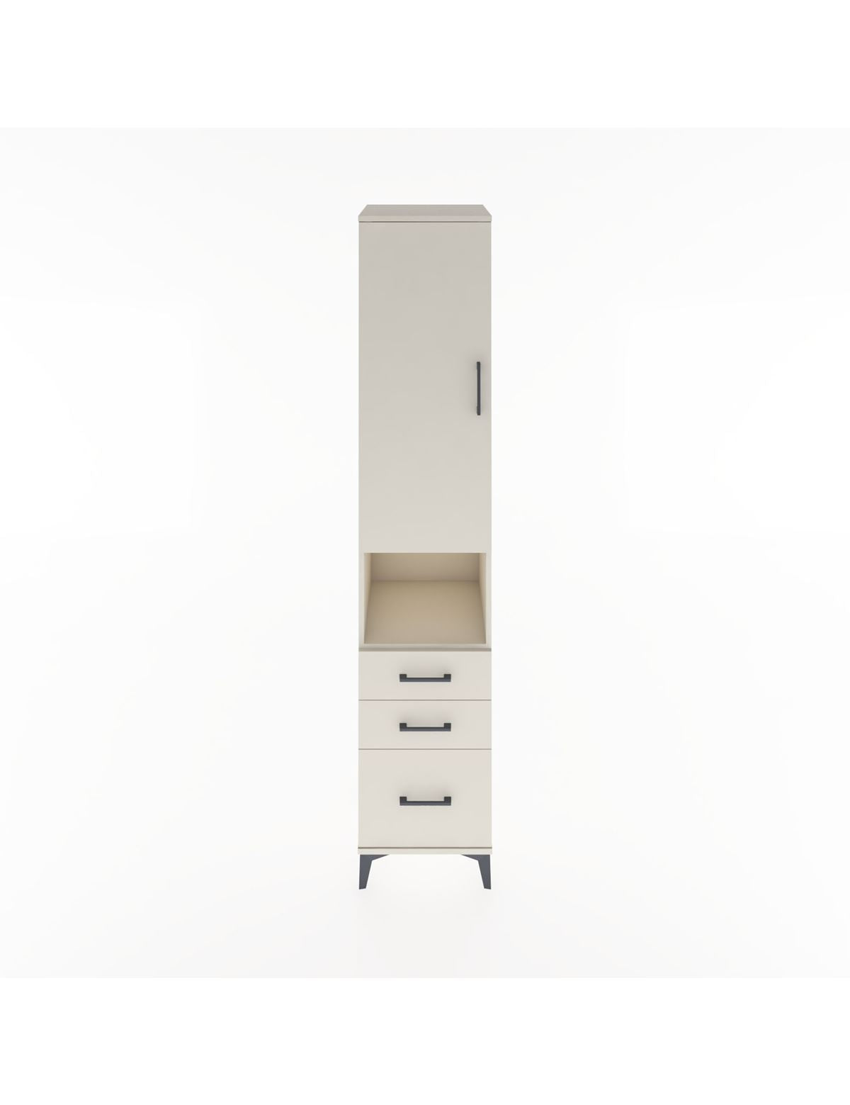 Hyperion Dolap 3 Raflı 3 Çekmeceli Tek Askılı 44x44x221 Aytaşı-Aytaşı