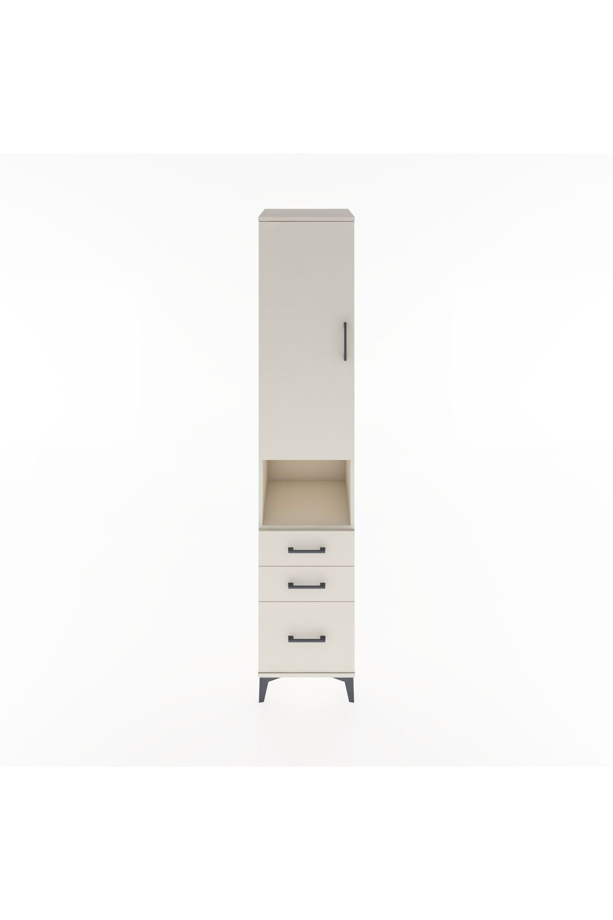 Hyperion Dolap 3 Raflı 3 Çekmeceli Tek Askılı 44x44x221 Aytaşı-Aytaşı