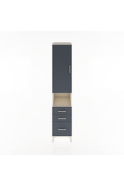 Hyperion Dolap 3 Raflı 3 Çekmeceli Tek Askılı 44x44x221 Aytaşı-Antrasit