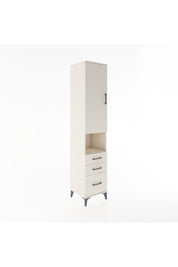 Hyperion Dolap 4 Raflı 3 Çekmeceli Tek Kapaklı 44x44x221 Aytaşı-Aytaşı