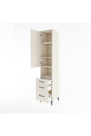 Hyperion Dolap 4 Raflı 3 Çekmeceli Tek Kapaklı 44x44x221 Aytaşı-Aytaşı