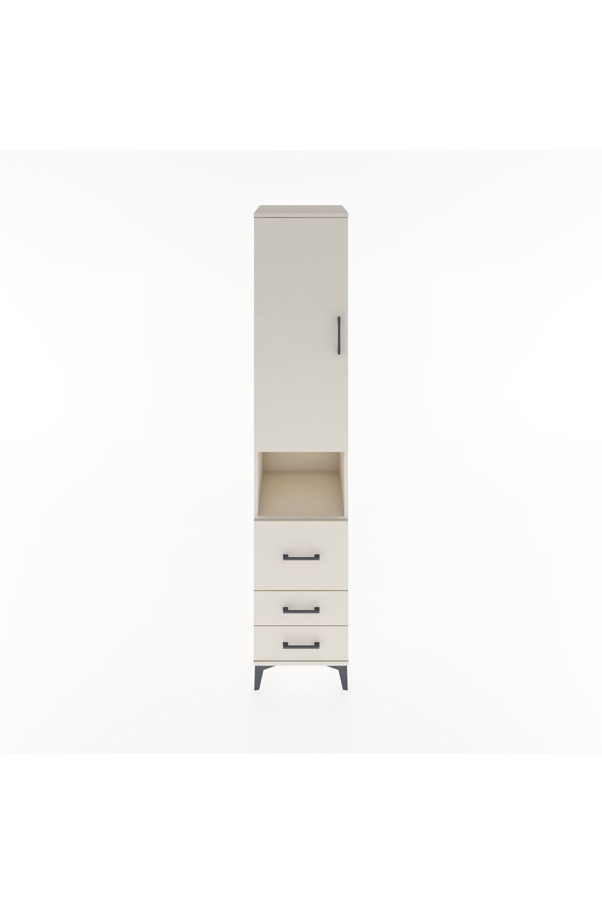 Hyperion Dolap 3 Raflı 3 Çekmeceli Tek Askılı 44x44x221 Aytaşı-Aytaşı