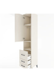 Hyperion Dolap 3 Raflı 3 Çekmeceli Tek Askılı 44x44x221 Aytaşı-Aytaşı