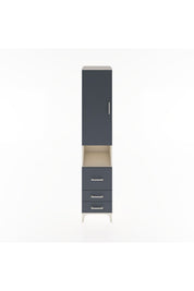 Hyperion Dolap 3 Raflı 3 Çekmeceli Tek Askılı 44x44x221 Aytaşı-Antrasit