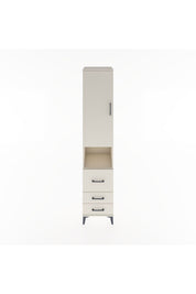 Hyperion Dolap 4 Raflı 3 Çekmeceli Tek Kapaklı 44x44x221 Aytaşı-Aytaşı