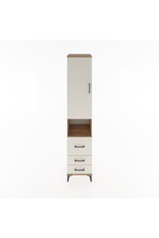 Hyperion Dolap 4 Raflı 3 Çekmeceli Tek Kapaklı 44x44x221 Çam-Aytaşı