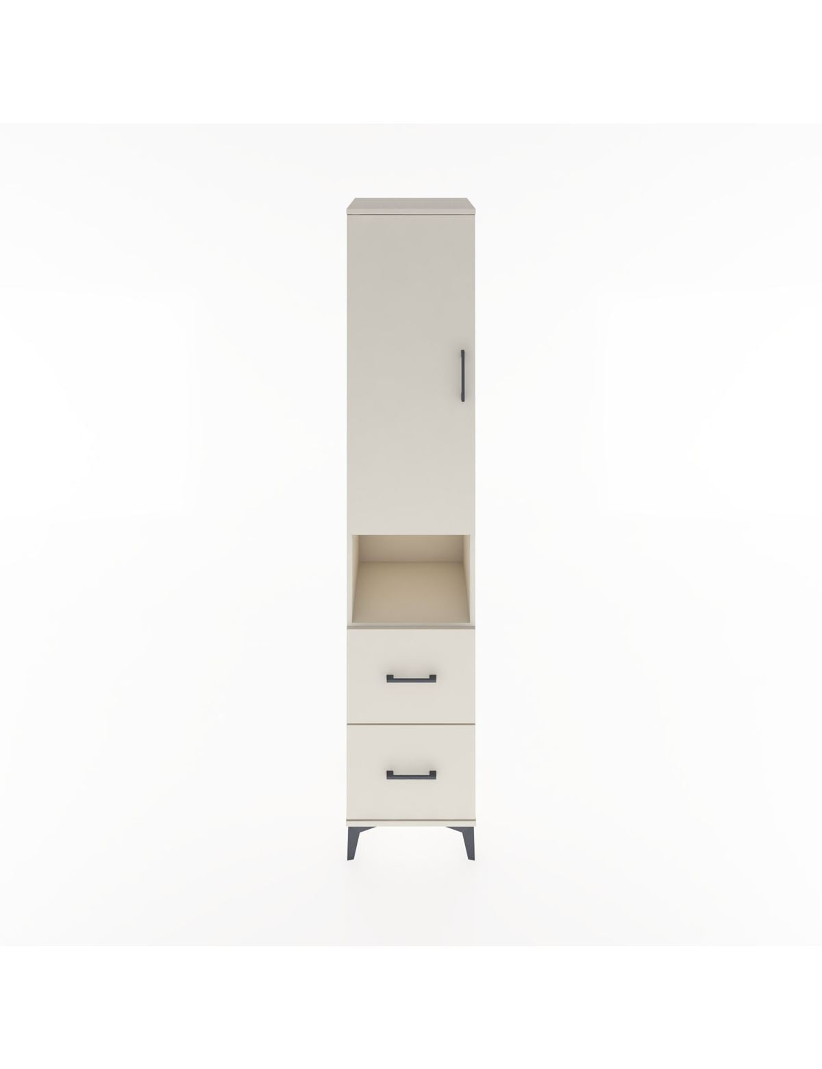 Hyperion Dolap 3 Raflı 2 Çekmeceli Tek Askılı 44x44x221 Aytaşı-Aytaşı