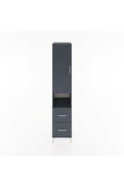 Hyperion Dolap 3 Raflı 2 Çekmeceli Tek Askılı 44x44x221 Antrasit-Antrasit