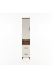 Hyperion Dolap 3 Raflı 2 Çekmeceli Tek Askılı 44x44x221 Çam-Aytaşı