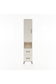 Hyperion Dolap 4 Raflı 2 Çekmeceli Tek Kapaklı 44x44x221 Aytaşı-Aytaşı