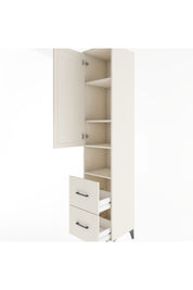 Hyperion Dolap 4 Raflı 2 Çekmeceli Tek Kapaklı 44x44x221 Aytaşı-Aytaşı