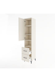 Hyperion Dolap 4 Raflı 2 Çekmeceli Tek Kapaklı 44x44x221 Aytaşı-Aytaşı