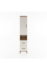 Hyperion Dolap 4 Raflı 2 Çekmeceli Tek Kapaklı 44x44x221 Çam-Aytaşı